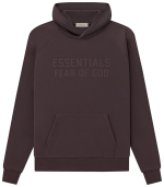 Felpa con cappuccio Essentials bordeaux