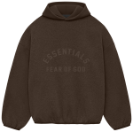 Felpa con cappuccio Fear of God Dark Brown Essentials