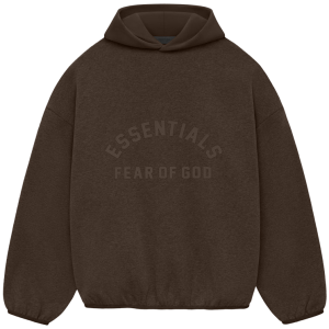 Felpa con cappuccio Fear of God Dark Brown Essentials