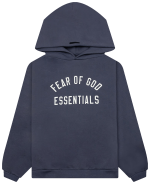 Felpa con cappuccio blu Essentials
