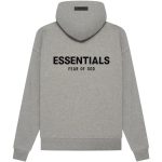 Felpa con cappuccio Essentials grigio scuro