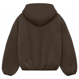 Felpa con cappuccio Fear of God Dark Brown Essentials