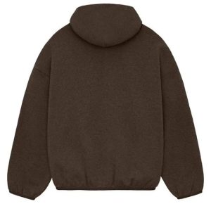 Felpa con cappuccio marrone Essentials