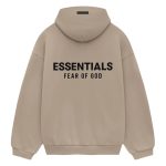 Felpa con cappuccio Fear of God Essentials Desert Taupe