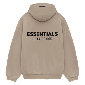 Felpa con cappuccio Fear of God Essentials Desert Taupe