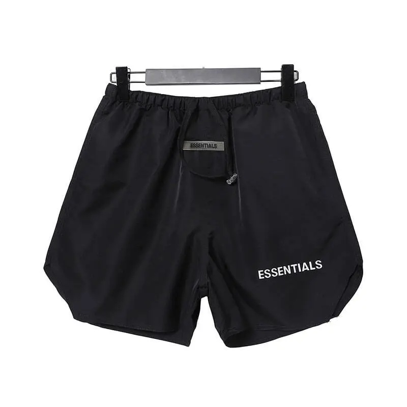 Pantaloncini estivi essenziali da uomo neri Pantaloncini estivi essenziali da uomo neri