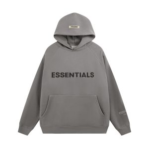 Felpa con cappuccio Essentials Fear Of God grigio scuro