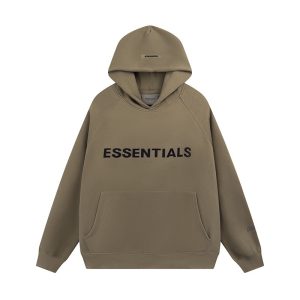 Felpa con cappuccio marrone Essentials Fear of God