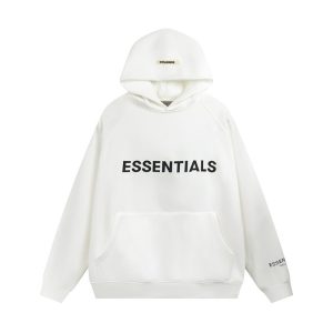 Felpa con cappuccio bianca Essentials Fear OF God