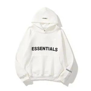 Felpa con cappuccio oversize Essentials x bianca