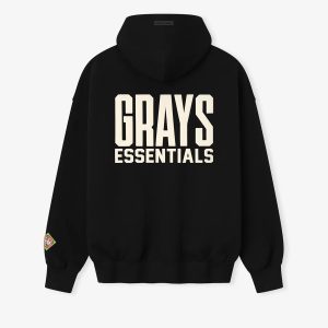 Felpa con cappuccio grigia Fear of God Essentials