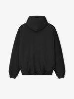 Felpa con cappuccio Essentials nera stile anni '90
