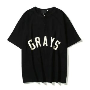 Maglietta Fear Of God Essentials Grays con 7 lettere
