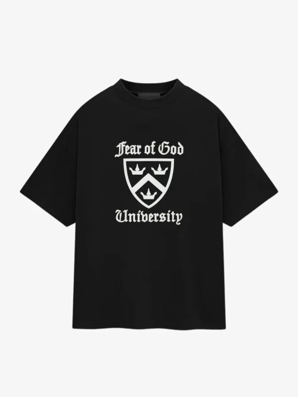 T-shirt girocollo pesante Fear Of God – Nera T-shirt girocollo pesante Fear Of God – Nera