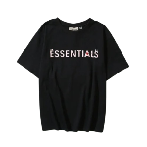 Maglietta Essentials Funny Flowers nera