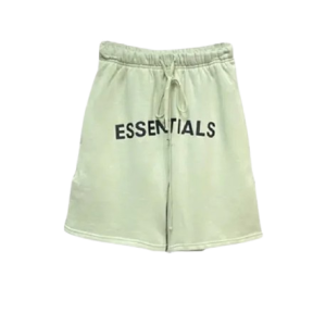 Pantaloncini Fear of God Essentials con logo, colore verde