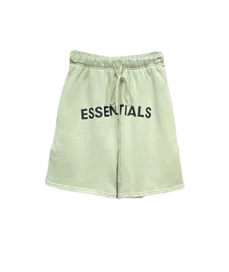 Pantaloncini Fear of God Essentials con logo, colore verde Pantaloncini Fear of God Essentials con logo, colore verde