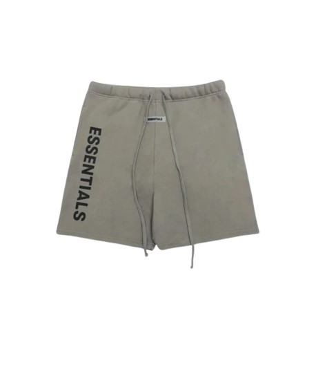 Pantaloncini Fear of God Essentials con logo, colore grigio Pantaloncini Fear of God Essentials con logo, colore grigio